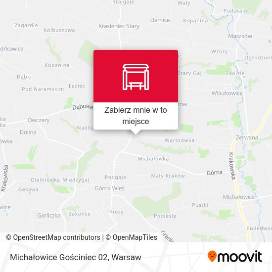 Mapa Michałowice Gościniec