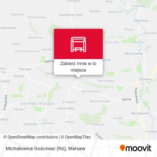 Mapa Michałowice Gościniec (Nż)