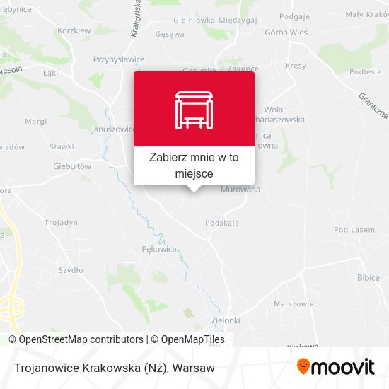 Mapa Trojanowice Krakowska (Nż)