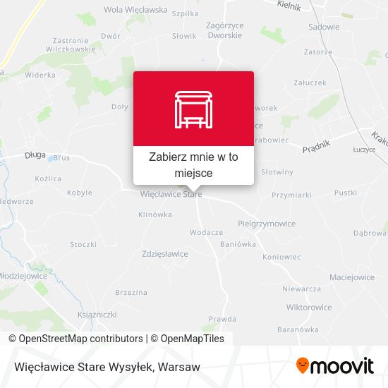 Mapa Więcławice Stare Wysyłek