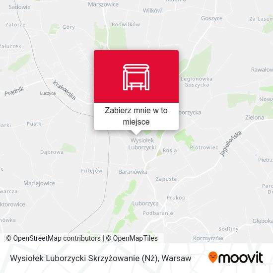 Mapa Wysiołek Luborzycki Skrzyżowanie (Nż)