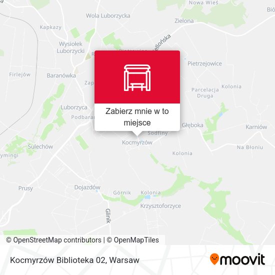 Mapa Kocmyrzów Biblioteka