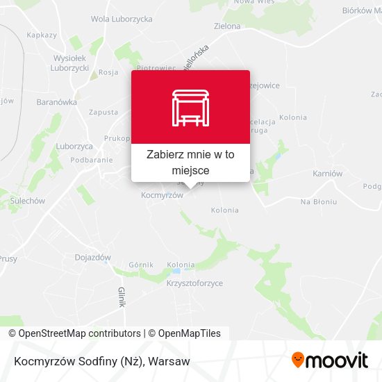 Mapa Kocmyrzów Sodfiny (Nż)