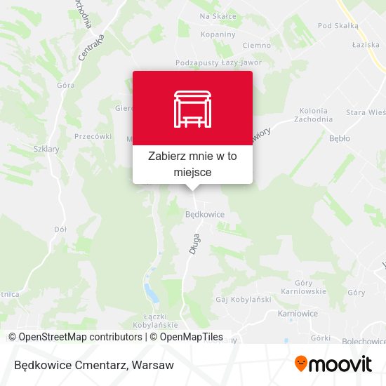 Mapa Będkowice Cmentarz