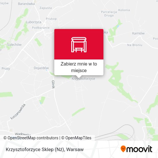 Mapa Krzysztoforzyce Sklep (Nż)