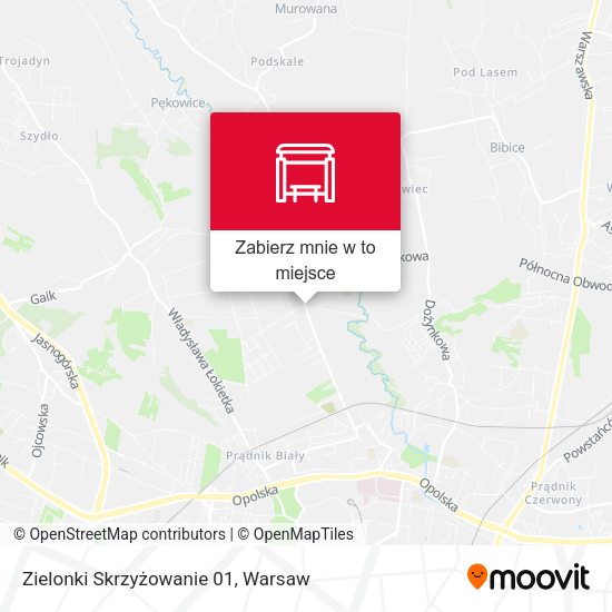 Mapa Zielonki Skrzyżowanie 01