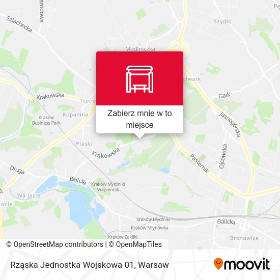 Mapa Rząska Jednostka Wojskowa