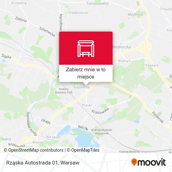 Mapa Rząska Autostrada