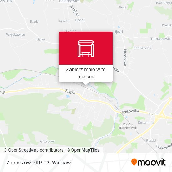 Mapa Zabierzów PKP