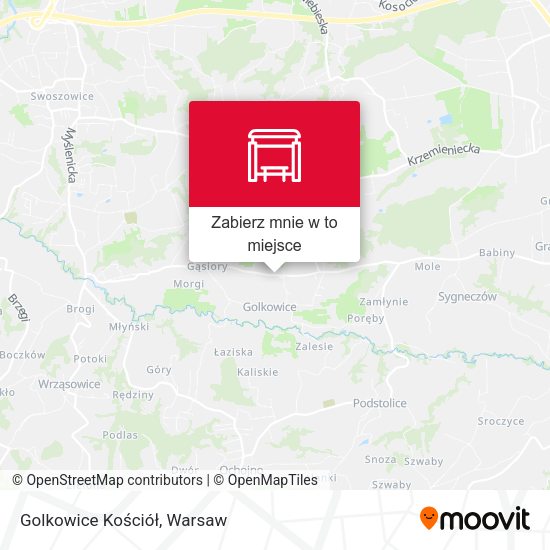 Mapa Golkowice Kościół