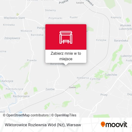 Mapa Wiktorowice Rozlewnia Wód (Nż)