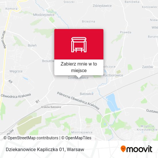 Mapa Dziekanowice Kapliczka