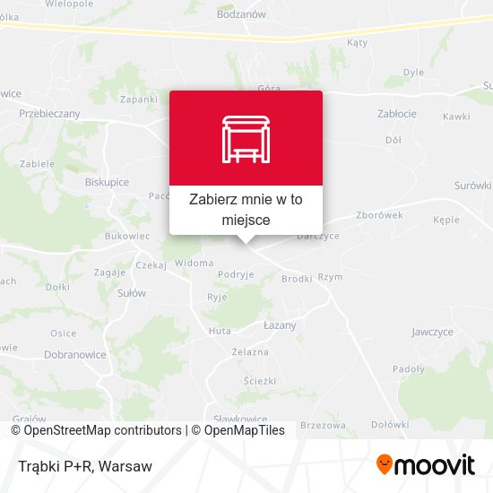 Mapa Trąbki P+R