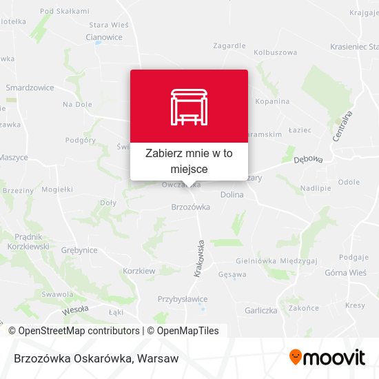 Mapa Brzozówka Oskarówka