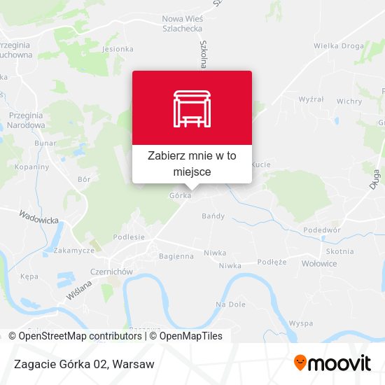 Mapa Zagacie Górka