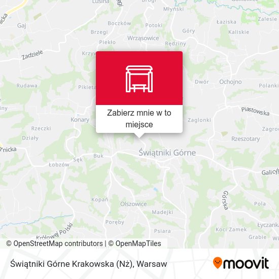 Mapa Świątniki Górne Krakowska