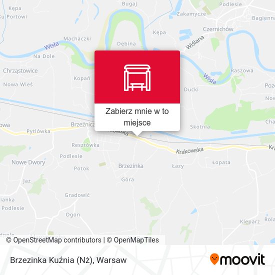 Mapa Brzezinka Kuźnia (Nż)