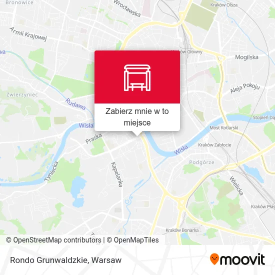 Mapa Rondo Grunwaldzkie