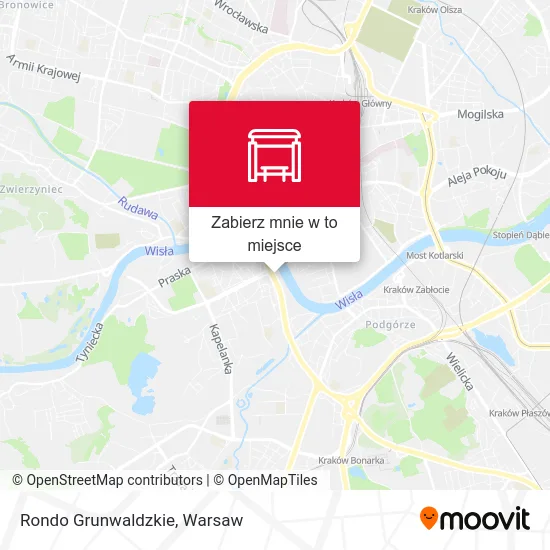 Mapa Rondo Grunwaldzkie