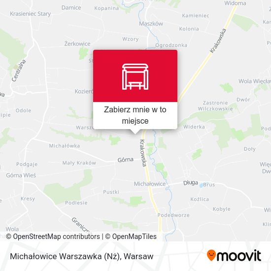 Mapa Michałowice Warszawka