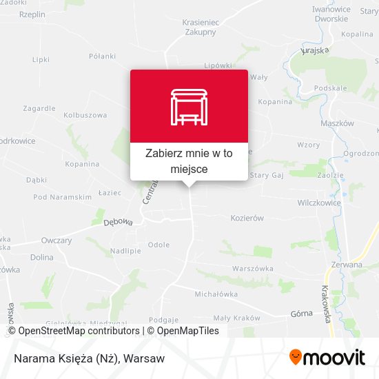 Mapa Narama Księża