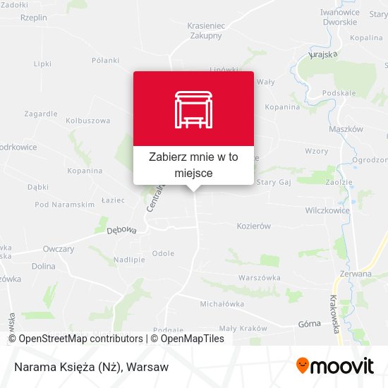 Mapa Narama Księża (Nż)