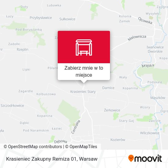 Mapa Krasieniec Zakupny Remiza (Nż)