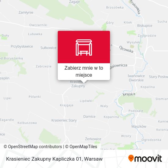 Mapa Krasieniec Zakupny Kapliczka 01