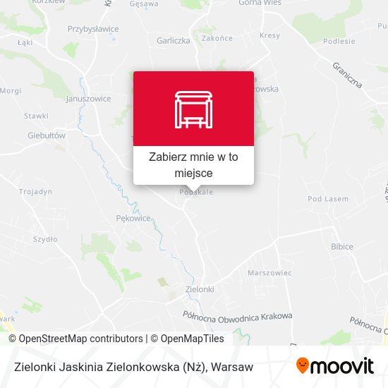 Mapa Zielonki Jaskinia Zielonkowska (Nż)