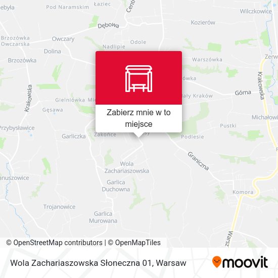 Mapa Wola Zachariaszowska Słoneczna