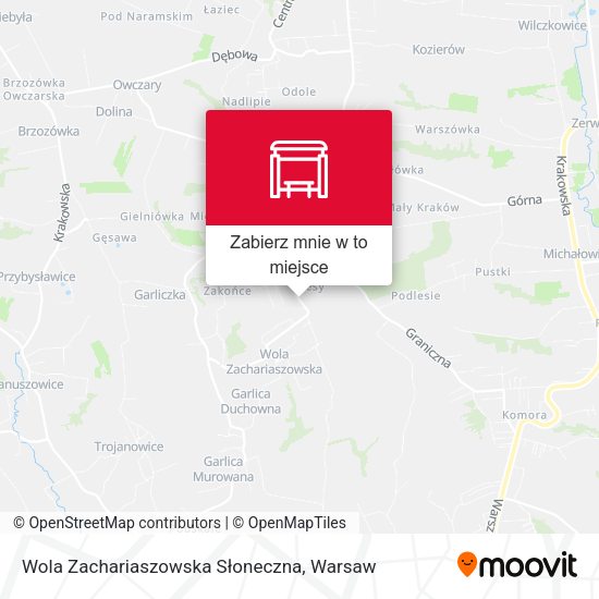 Mapa Wola Zachariaszowska Słoneczna