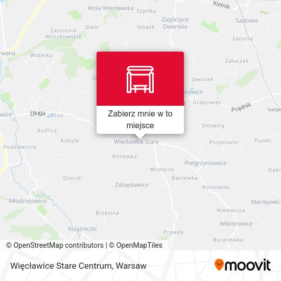 Mapa Więcławice Stare Centrum