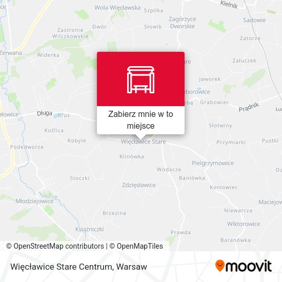 Mapa Więcławice Stare Centrum