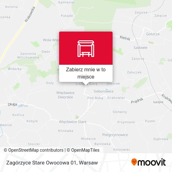 Mapa Zagórzyce Stare Owocowa (Nż)