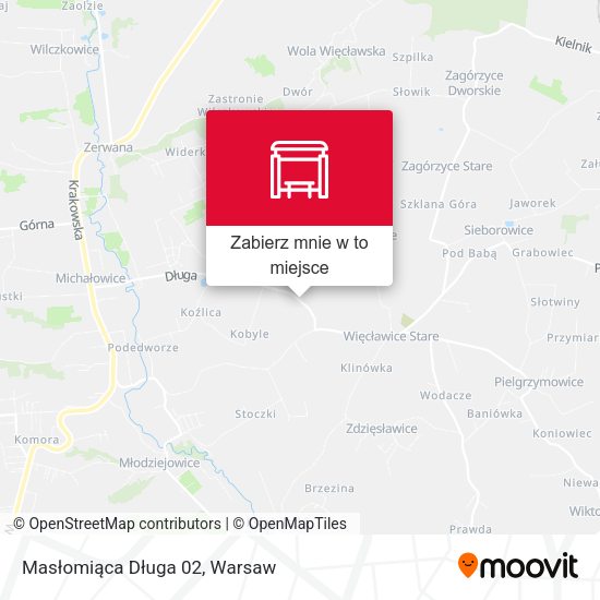 Mapa Masłomiąca Długa