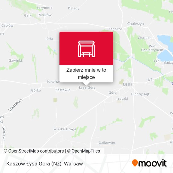 Mapa Kaszów Łysa Góra