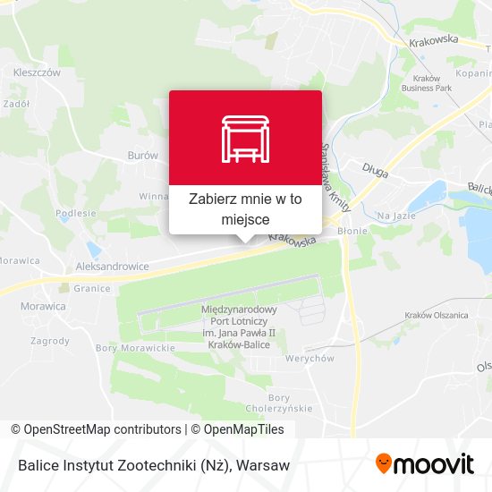 Mapa Balice Instytut Zootechniki (Nż)