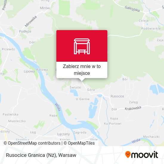 Mapa Rusocice Granica (Nż)