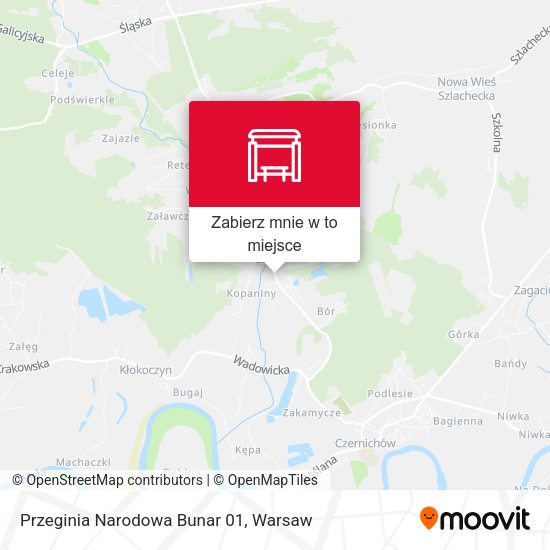 Mapa Przeginia Narodowa Bunar