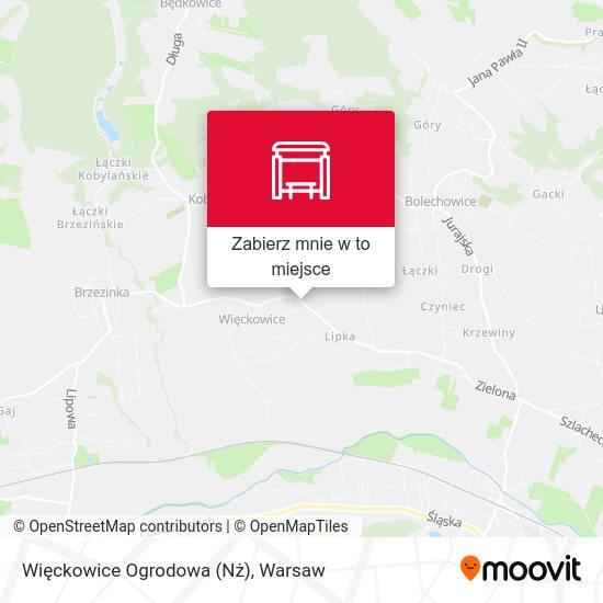 Mapa Więckowice Ogrodowa (Nż)