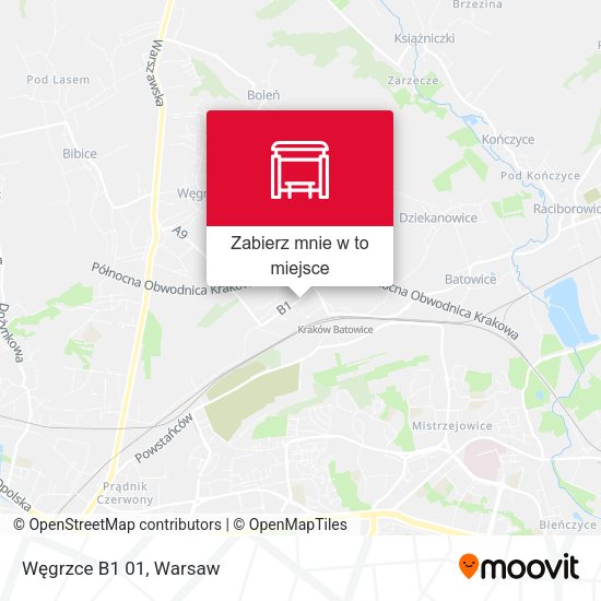 Mapa Węgrzce B1 (Nż)