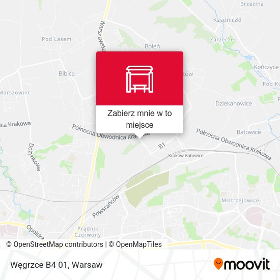 Mapa Węgrzce B4