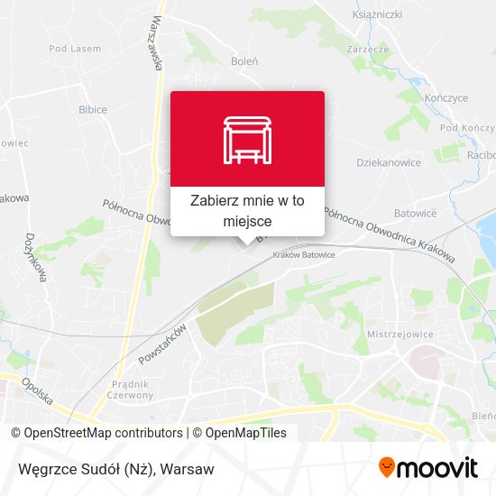 Mapa Węgrzce Sudół (Nż)