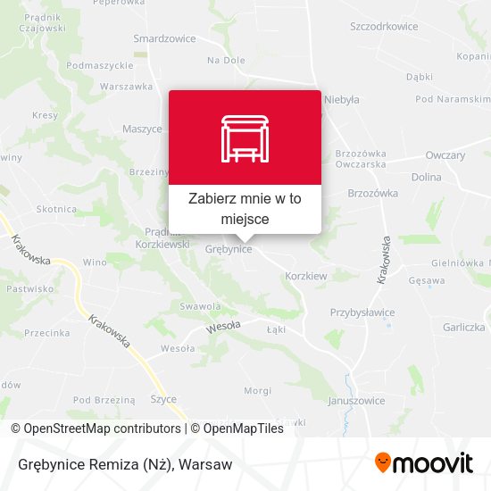 Mapa Grębynice Remiza (Nż)