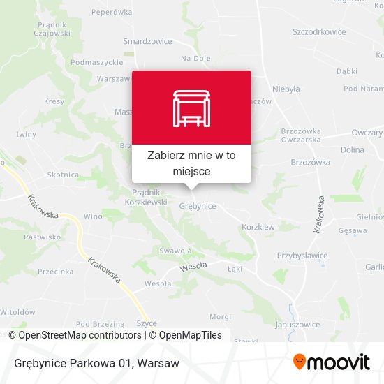 Mapa Grębynice Parkowa