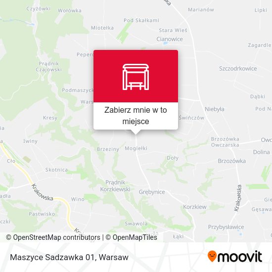 Mapa Maszyce Sadzawka