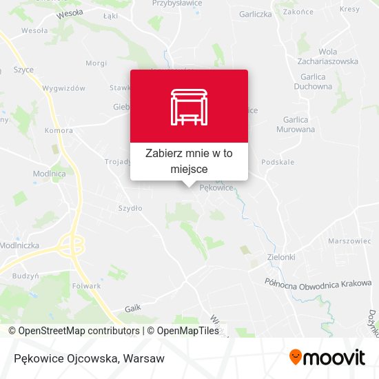 Mapa Pękowice Ojcowska