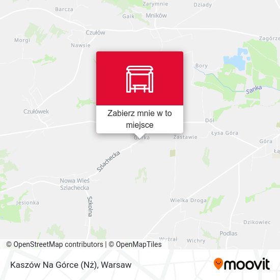 Mapa Kaszów Na Górce (Nż)