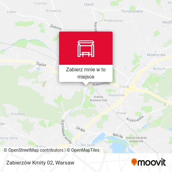 Mapa Zabierzów Kmity