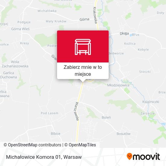 Mapa Michałowice Komora 01